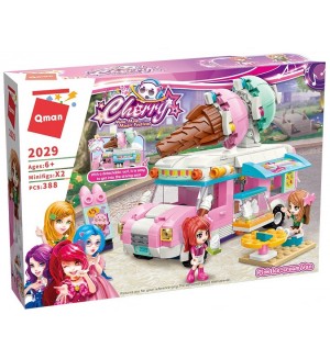 Конструктор Qman - Розов ван за сладолед Конструктор Qman - Розов ван за сладолед