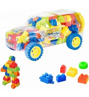 Конструктор Raya Toys - Комплект в кутия, Кола, 29 части
