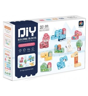 Конструктор Raya Toys - Животни, 37 части Конструктор Raya Toys - Животни, 37 части