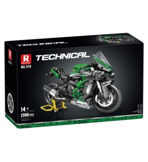 Конструктор Reobrix - Kawasaki Ninja H2 SX SE, 2088 части