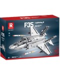 Конструктор Reobrix - Самолет F35 Lightning II, 1600 части