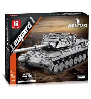 Конструктор Reobrix - World of Tanks, Leopard 1, 1:26, 1273 части