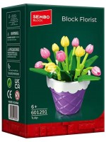 Конструктор Sembo Block - Лалета в саксия, 79 части