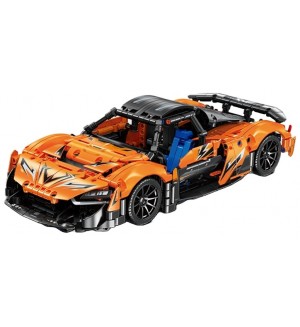 Конструктор Sembo Block - Спортен автомобил, 869 части, оранжев