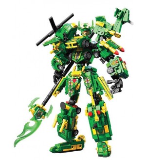 Конструктор Sembo Block: Трансформиращ се робот 2 в 1 - Guan Yu, 963 части Конструктор Sembo Block: Трансформиращ се робот 2 в 1 - Guan Yu, 963 части