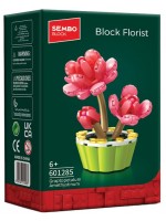 Конструктор Sembo Block - Цвят от праскова, 136 части Конструктор Sembo Block - Цвят от праскова, 136 части