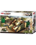 Конструктор Sluban Army - WWII, камуфлиран немски танк, 524 части