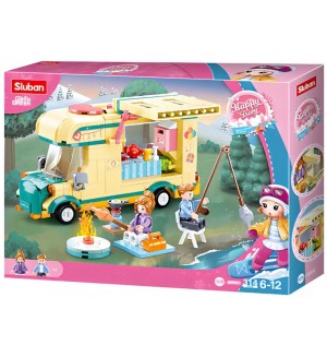 Конструктор Sluban Girl's Dream - Каравана за къмпинг, 314 части
