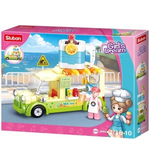 Конструктор Sluban Girl's Dream - Магазин за смутита, 174 части