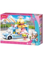 Конструктор Sluban Girl's Dream - Ван за бургери, 154 части