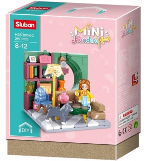 Конструктор Sluban Girls Dream - Mini Handcraft, всекидневна, 219 части