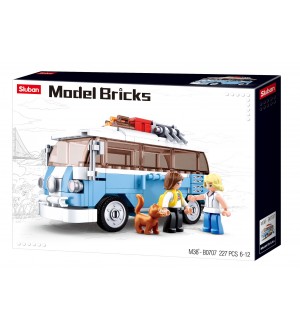Конструктор Sluban Model Bricks - Хипи бус, 227 части