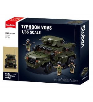 Конструктор Sluban Model Bricks – Бронетранспортьор Typhoon, 519 части Конструктор Sluban Model Bricks – Бронетранспортьор Typhoon, 519 части