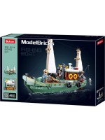 Конструктор Sluban Model Bricks - Рибарска лодка, 610 части
