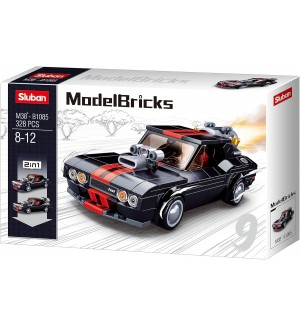 Конструктор Sluban Model Bricks - Състезателна кола, 328 части