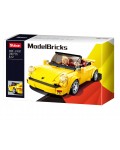 Конструктор Sluban Model Bricks - Жълта спортна кола, 290 части