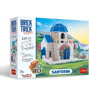 Конструктор Trefl Brick Trick Travel - Къща в Санторини