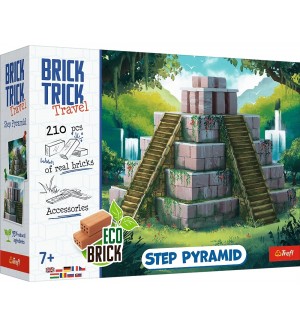 Конструктор Trefl Brick Trick Travel - Стъпаловидна пирамида Конструктор Trefl Brick Trick Travel - Стъпаловидна пирамида