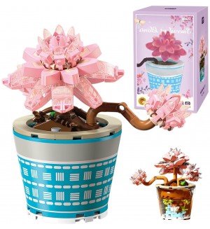 Конструктор Wonder Moon - Черешов цвят в саксия, 269 части Конструктор Wonder Moon - Черешов цвят в саксия, 269 части