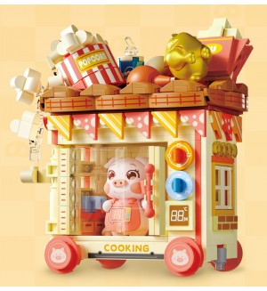 Конструктор Wonder Moon - Мобилен кът за пуканки, 488 части