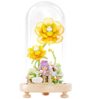 Конструктор Wonder Moon - Приказка с жълти цветя, 438 части