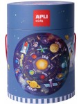 Кръгъл пъзел Apli - Слънчевата система, 48 части