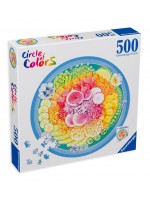 Кръгъл пъзел Ravensburger от 500 части - Купа с плодове