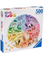 Кръгъл пъзел Ravensburger от 500 части - Животни