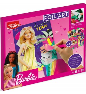 Творчески комплект Maped Creativ Barbie - Апликации с фолио