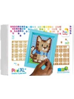 Креативен комплект Pixelhobby - Мозайка с рамка и пиксели XL, коте
