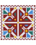 Креативен комплект с пиксели Bright Toys - Българска шевица, Видински мотив 1, Pixel Classic