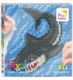 Креативен комплект с пиксели Pixelhobby Classic - Акула