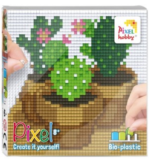 Креативен комплект с пиксели Pixelhobby Classic - Кактуси