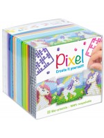 Креативен комплект с пиксели Pixelhobby Classic - Куб, Еднорози