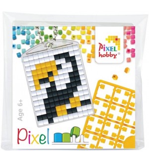 Креативен комплект с пиксели Pixelhobby - Ключодържател, Тукан