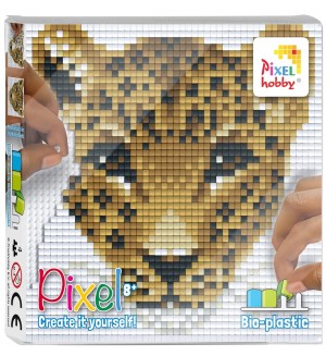 Креативен комплект с пиксели Pixelhobby - Леопард