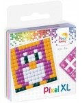 Креативен комплект с пиксели Pixelhobby - XL, Бухалче, 4 цвята 
