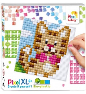 Креативен комплект с пиксели Pixelhobby - XL, Коте