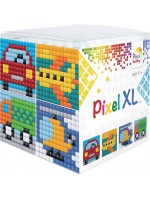 Креативен комплект с пиксели Pixelhobby - XL, Куб, Превозни средства