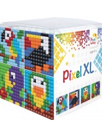 Креативен комплект с пиксели Pixelhobby - XL, Куб, птици