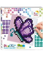 Креативен комплект с пиксели Pixelhobby - XL, Лилава пеперуда