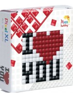 Креативен комплект с пиксели Pixelhobby - XL, Обичам те
