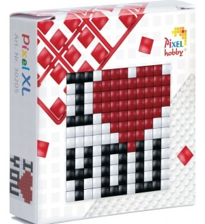 Креативен комплект с пиксели Pixelhobby - XL, Обичам те