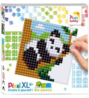 Креативен комплект с пиксели Pixelhobby - XL, Панда на дърво