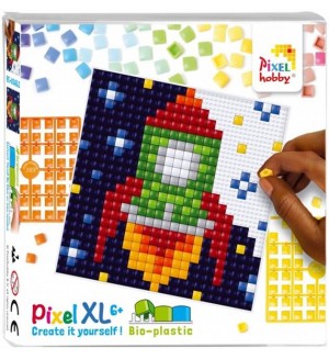 Креативен комплект с пиксели Pixelhobby - XL, Ракета