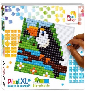 Креативен комплект с пиксели Pixelhobby - XL, Тукан