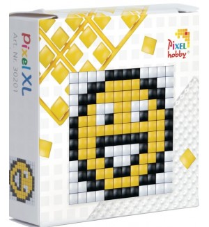 Креативен комплект с пиксели Pixelhobby - XL, Усмихнато емоджи