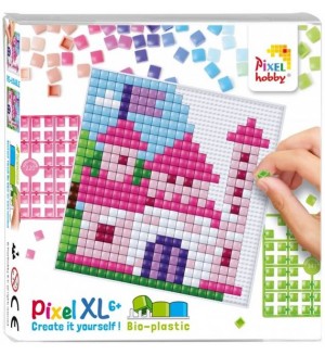 Креативен комплект с пиксели Pixelhobby - XL, Замък