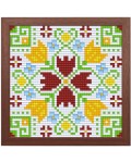 Креативен комплект с рамка и пиксели Bright Toys - Българска шевица, Елбетица, Pixel Classic