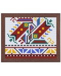 Креативен комплект с рамка и пиксели Bright Toys - Българска шевица, Видински мотив, Pixel Classic